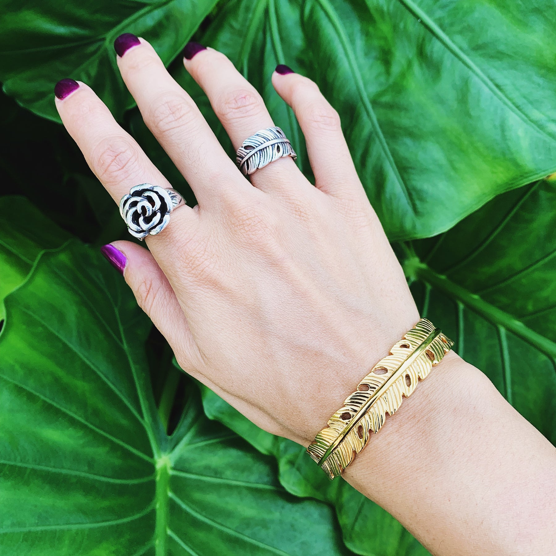 Banana Leaf Ring Cristy Cali