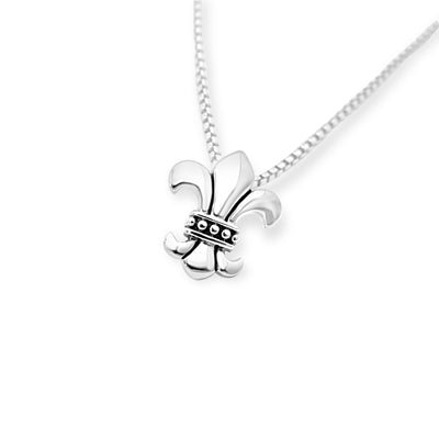 Strength & Courage Fleur de Lis Dainty Pendant