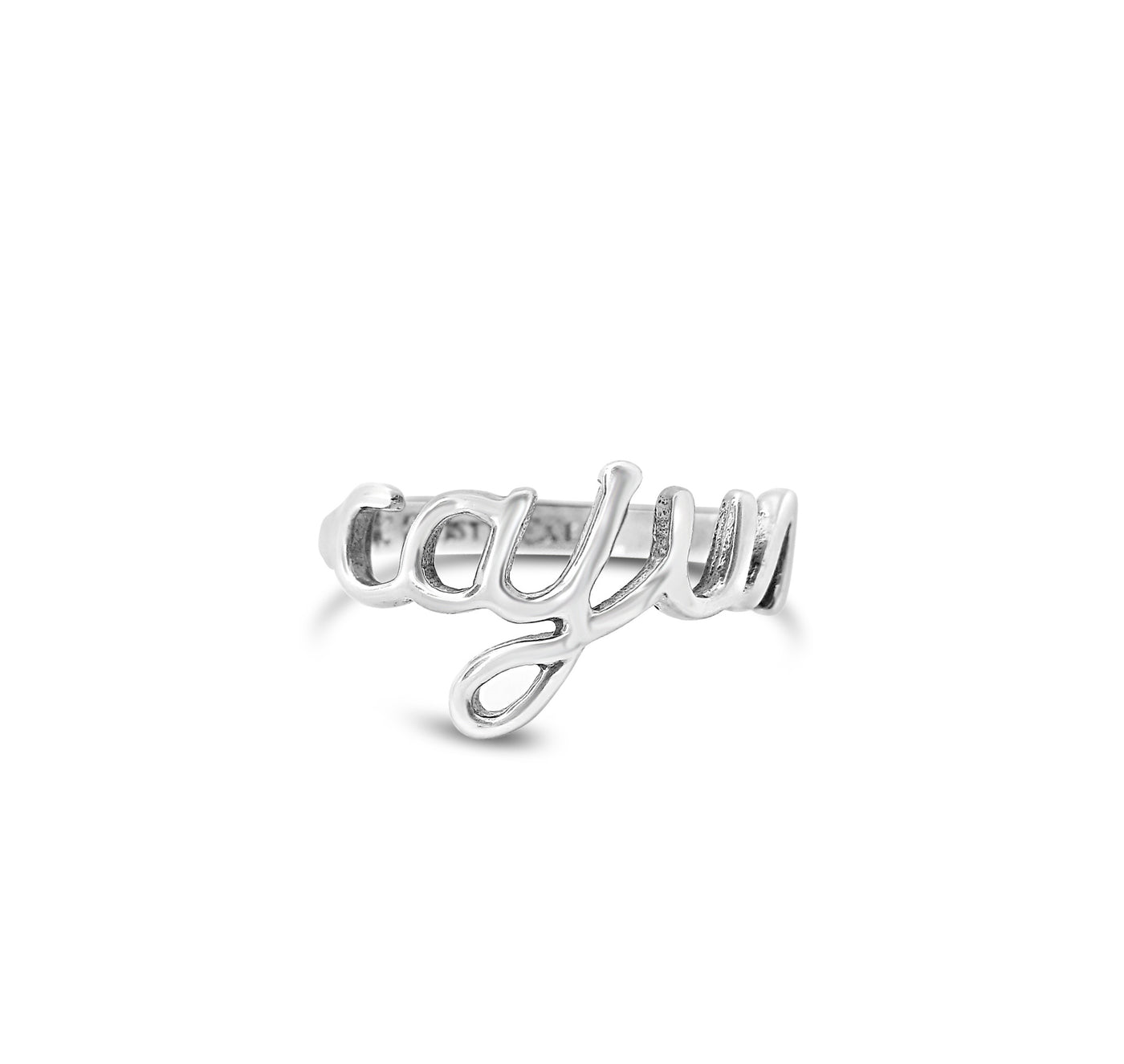 Cajun Script Ring
