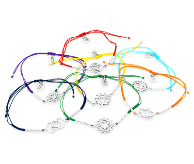 Chakra Satin String Bracelet