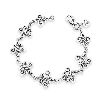 Fleur de Love Knot Lobster Clasp Bracelet