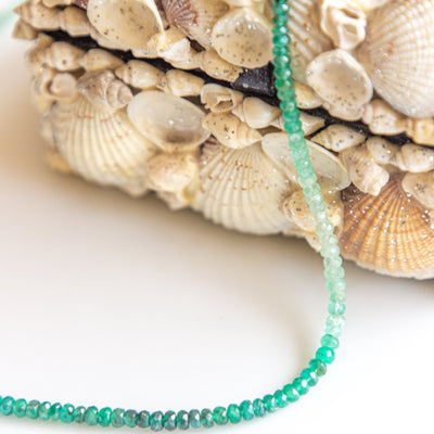 Heart Chakra Shaded Emerald Signature Necklace