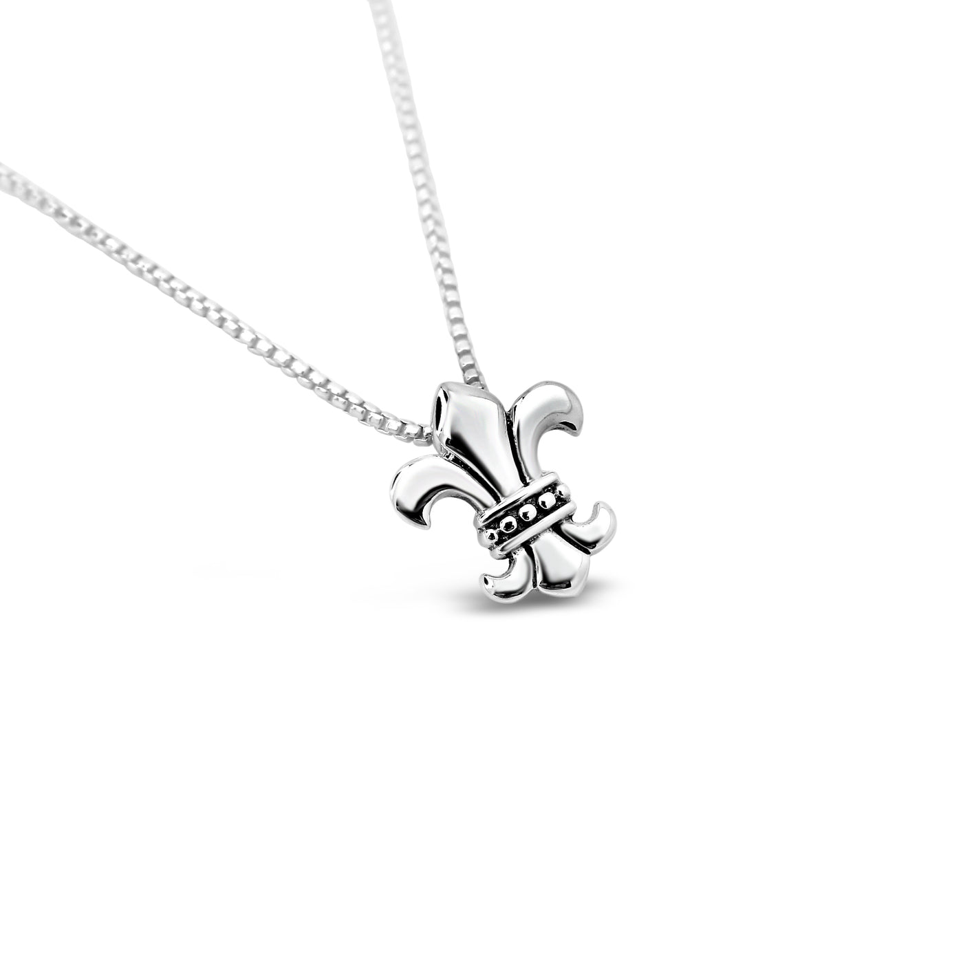 Strength & Courage Fleur de Lis Dainty Pendant