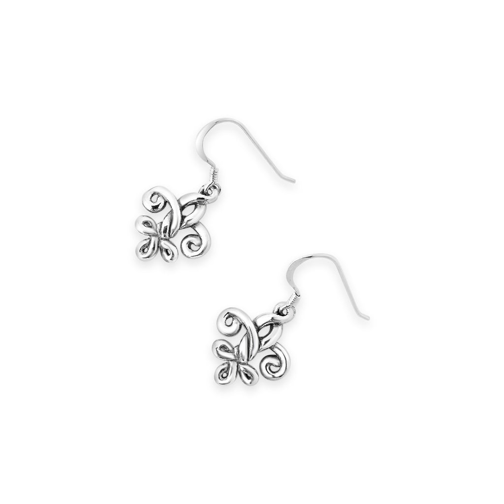 Large Fleur de Love Knot Earrings Cristy Cali