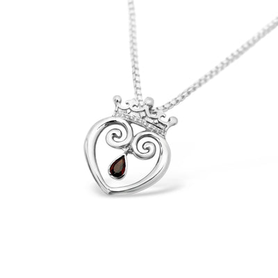 Queen of Hearts with Garnet & Diamonds - Medium