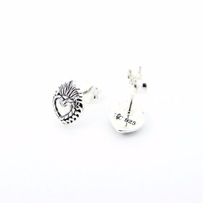 Sacred Heart Mini Stud Earrings