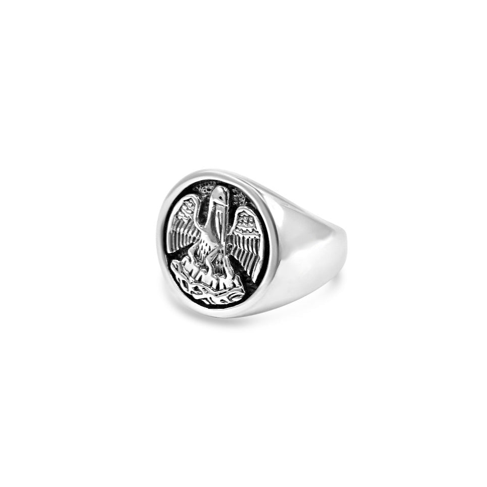 Mens' State Pelican Ring