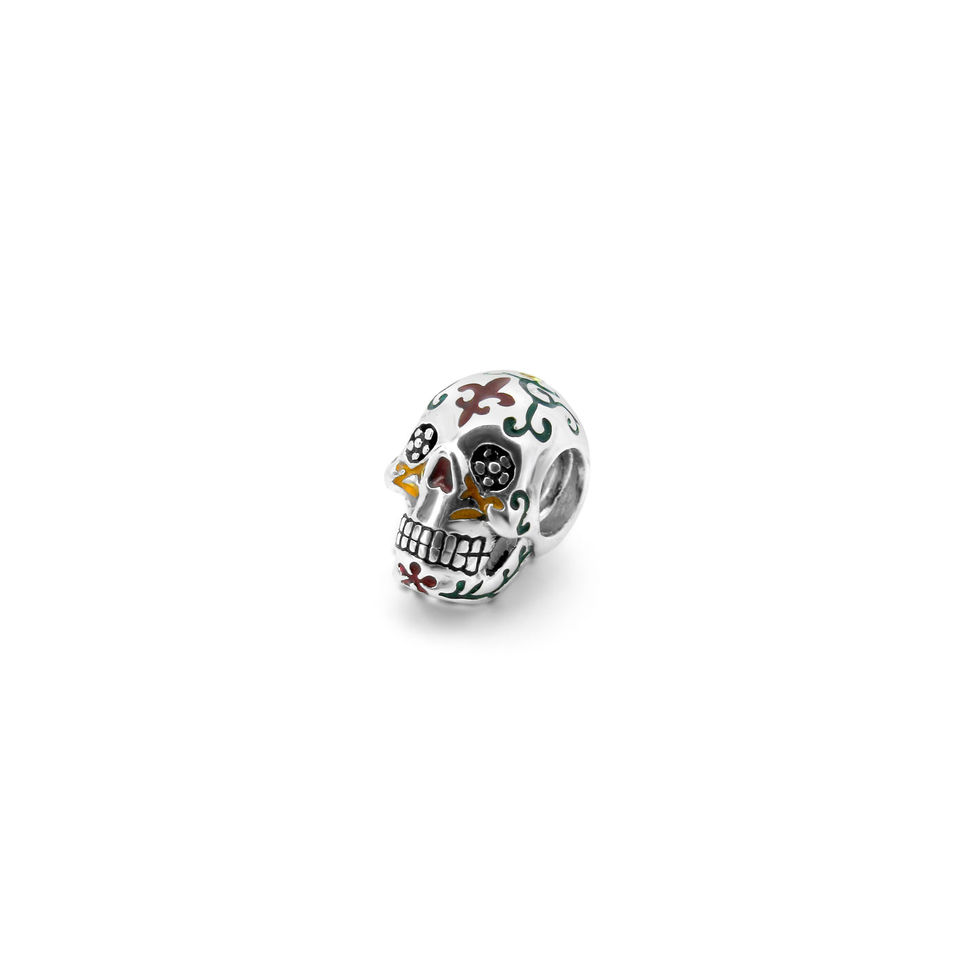 Sugar Skull Mardi Gras Edition Couture Charm